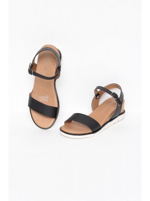 Raven Black Contrast Wedge