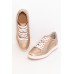 Ajax Rose Gold Star Leather Sneaker