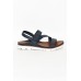 Ashli Navy Strappy Sandal